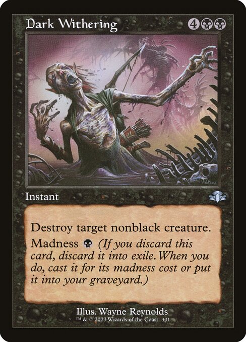 Dark Withering (301) [Dominaria Remastered]