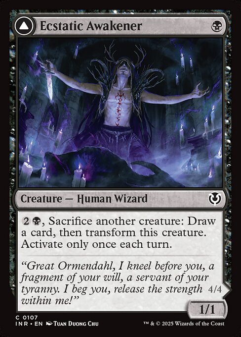 Ecstatic Awakener // Awoken Demon (107) [Innistrad Remastered]