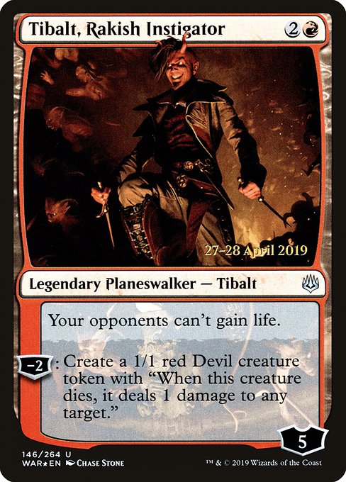Tibalt, Rakish Instigator (146s) [War of the Spark Promos]