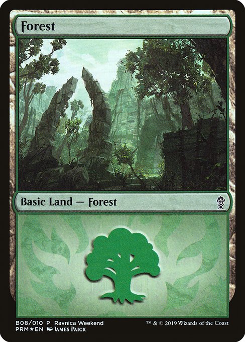 Forest (B08) [RNA Ravnica Weekend]