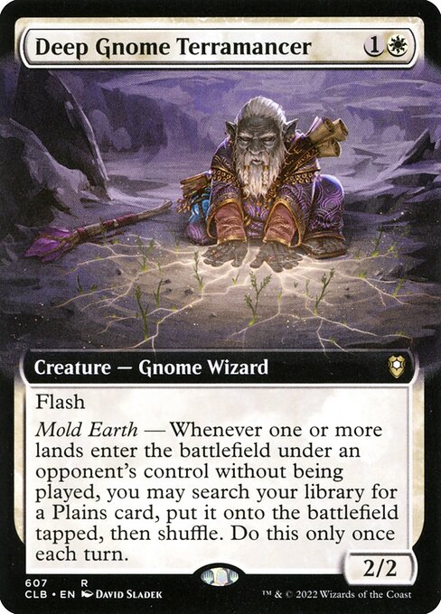 Deep Gnome Terramancer (607) [Commander Legends: Battle for Baldur's Gate] [Extended Art]