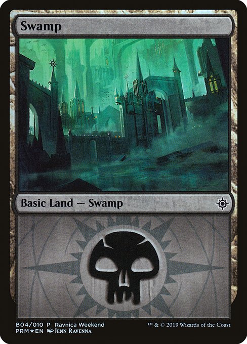 Swamp (B04) [RNA Ravnica Weekend]