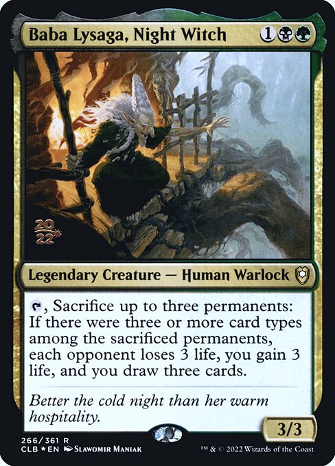Baba Lysaga, Night Witch (266s) [Battle for Baldur's Gate Promos]