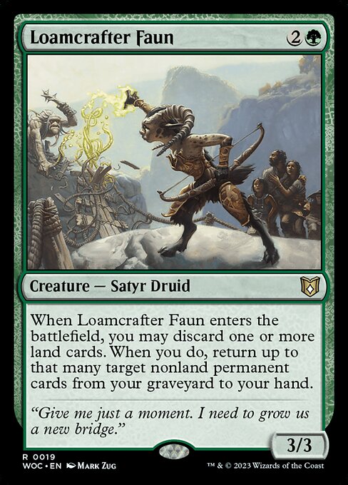 Loamcrafter Faun (19) [Wilds of Eldraine Commander]