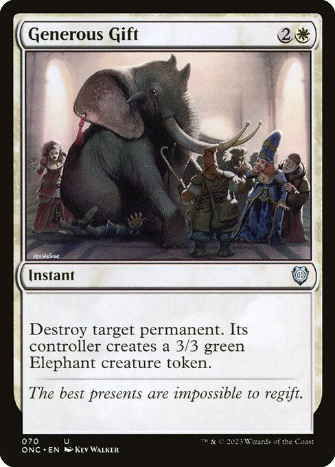 Generous Gift (70) [Phyrexia: All Will Be One Commander]