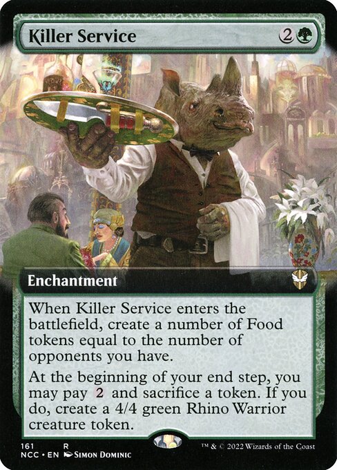 Killer Service (161) [New Capenna Commander] [Extended Art]