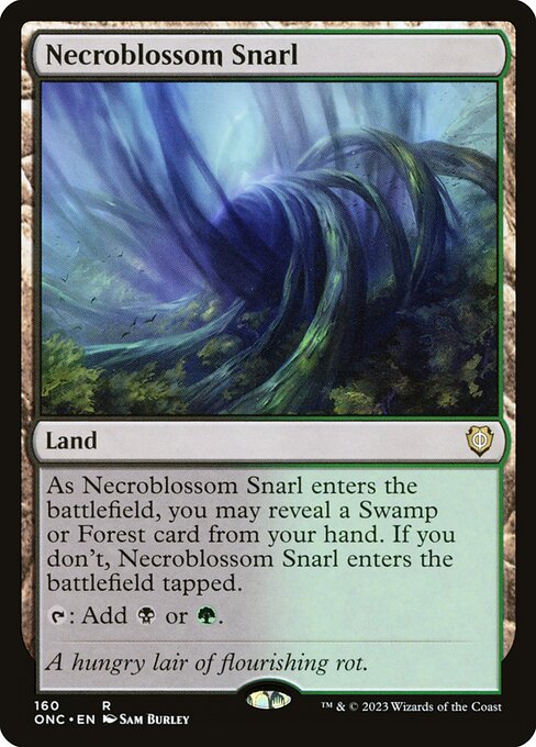 Necroblossom Snarl (160) [Phyrexia: All Will Be One Commander]