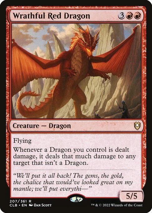 Wrathful Red Dragon (207) [Commander Legends: Battle for Baldur's Gate]