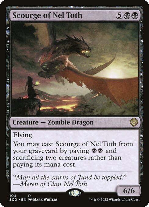Scourge of Nel Toth (104) [Starter Commander Decks]