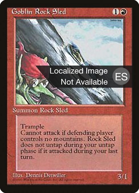 Goblin Rock Sled (199) [Fourth Edition Foreign Black Border]