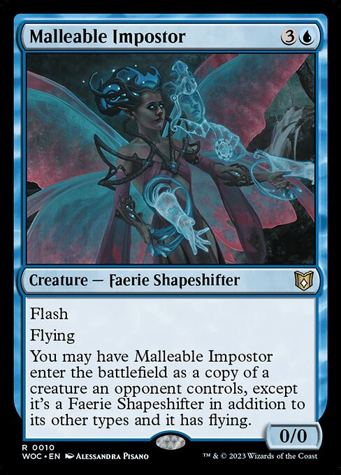 Malleable Impostor (10) [Wilds of Eldraine Commander]