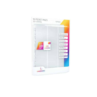 Gamegenic White 18-Pocket Side-Loading Pages (10pg) image 0