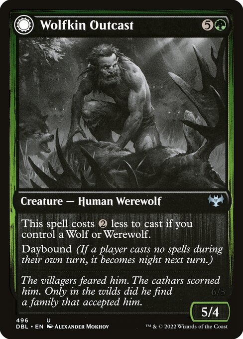 Wolfkin Outcast // Wedding Crasher (496) [Innistrad: Double Feature]