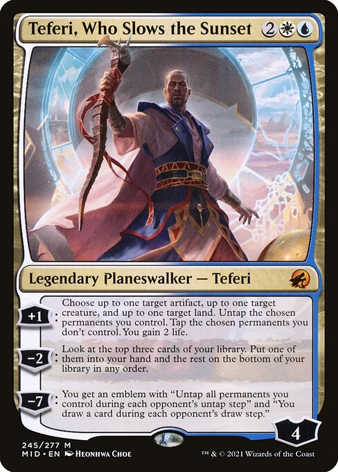 Teferi, Who Slows the Sunset (245) [Innistrad: Midnight Hunt]