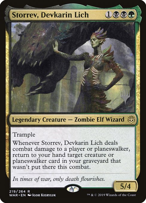 Storrev, Devkarin Lich (219p) [War of the Spark Promos]