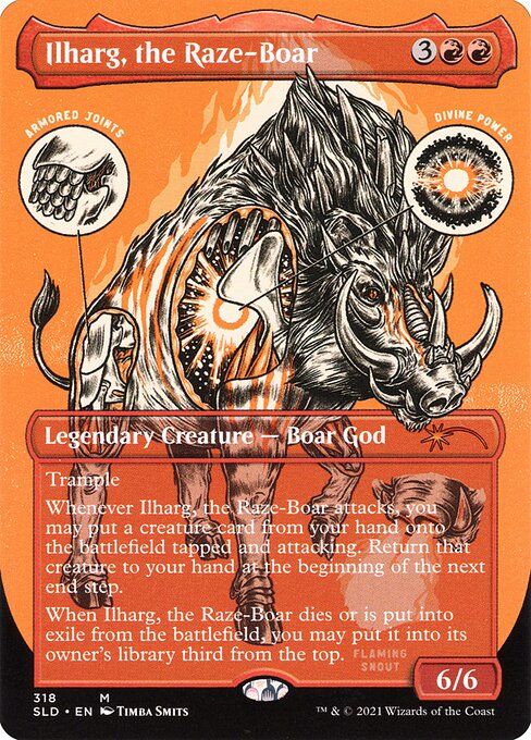 Ilharg, the Raze-Boar (318) [Secret Lair Drop] [Borderless]
