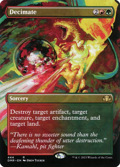 Decimate (444) [Dominaria Remastered] [Borderless]