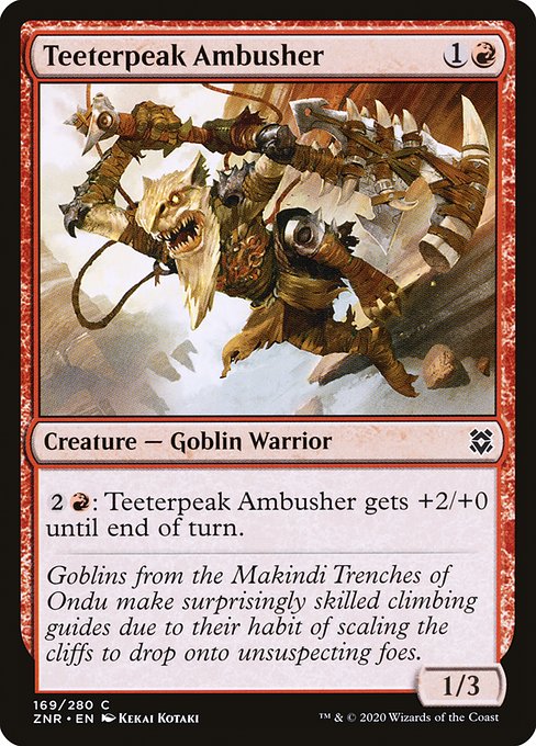 Teeterpeak Ambusher (169) [Zendikar Rising]
