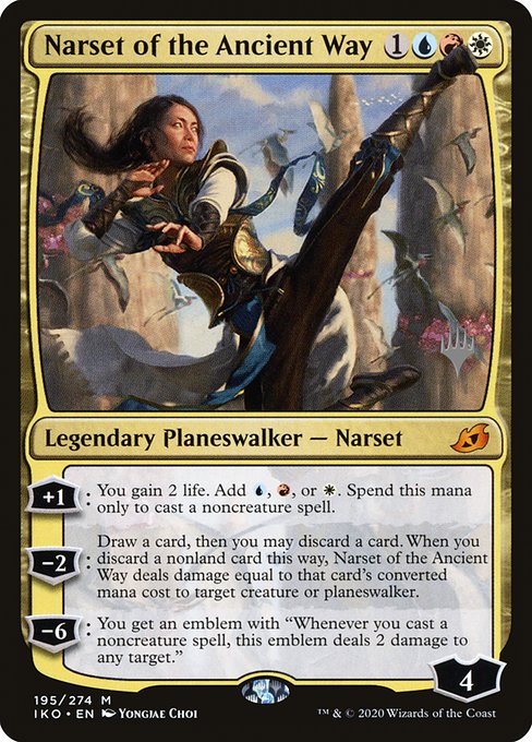 Narset of the Ancient Way (195p) [Ikoria: Lair of Behemoths Promos]