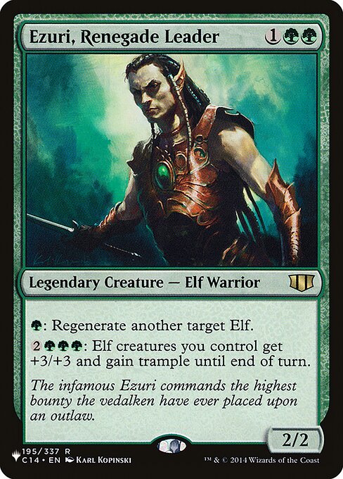 Ezuri, Renegade Leader (C14-195) [The List]