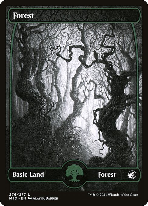 Forest (276) [Innistrad: Midnight Hunt] [Full Art, Showcase]