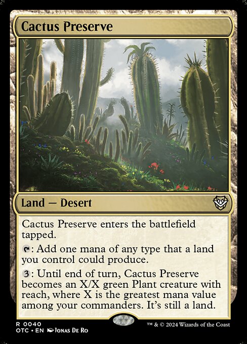 Cactus Preserve (40) [Outlaws of Thunder Junction Commander]