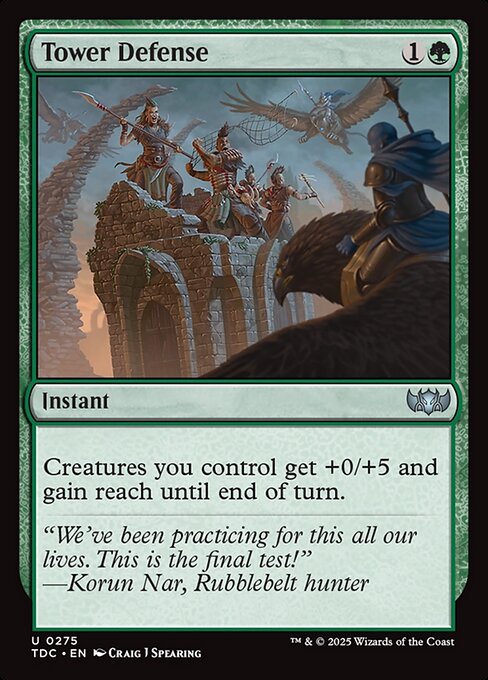 Tower Defense (275) [Tarkir: Dragonstorm Commander]