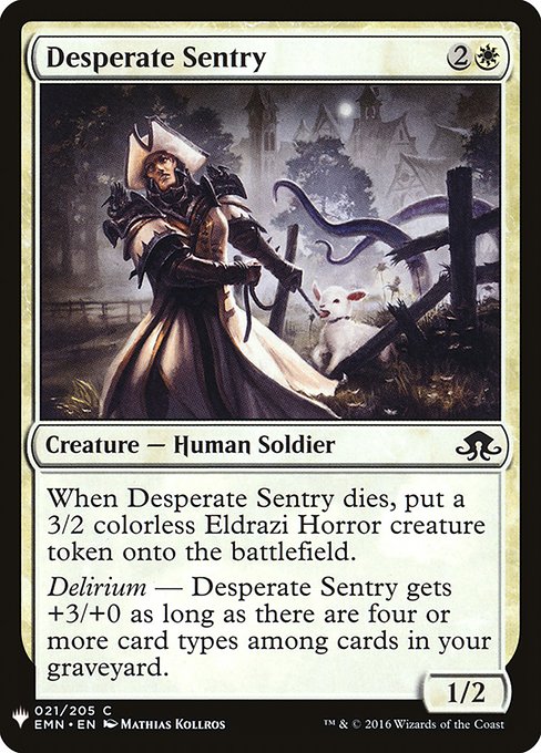 Desperate Sentry (EMN-21) [The List]