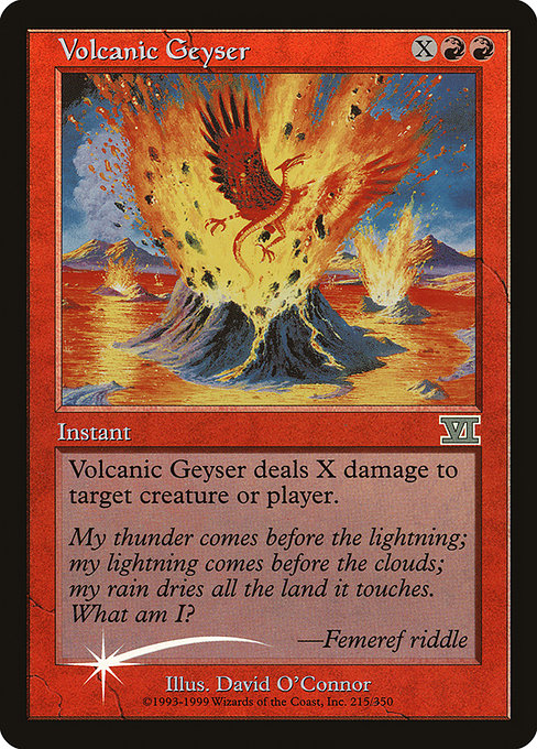 Volcanic Geyser (4) [Friday Night Magic 2000]