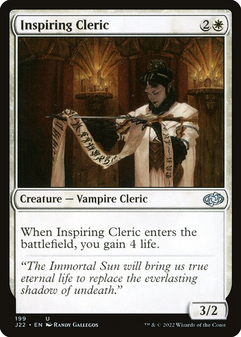 Inspiring Cleric (199) [Jumpstart 2022]