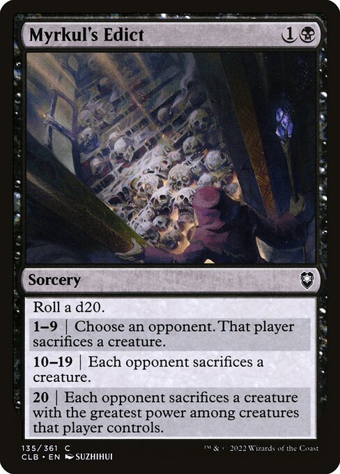 Myrkul's Edict (135) [Commander Legends: Battle for Baldur's Gate]