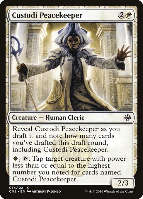 Custodi Peacekeeper (14) [Conspiracy: Take the Crown]