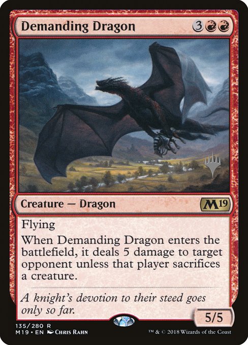 Demanding Dragon (135p) [Core Set 2019 Promos]