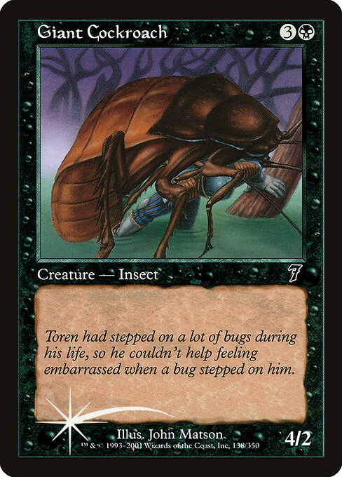 Giant Cockroach (138★) [Seventh Edition]