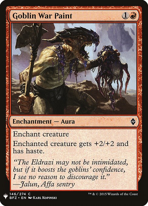 Goblin War Paint (BFZ-146) [The List]