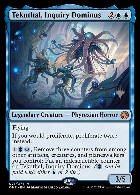 Tekuthal, Inquiry Dominus (71p) [Phyrexia: All Will Be One Promos]