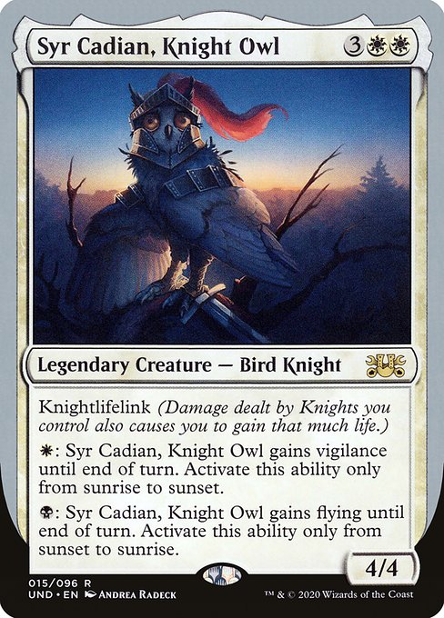 Syr Cadian, Knight Owl (15) [Unsanctioned]