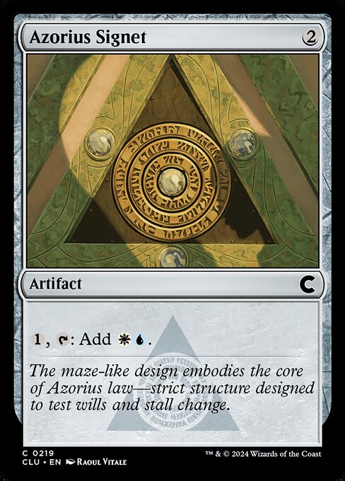 Azorius Signet (219) [Ravnica: Clue Edition]