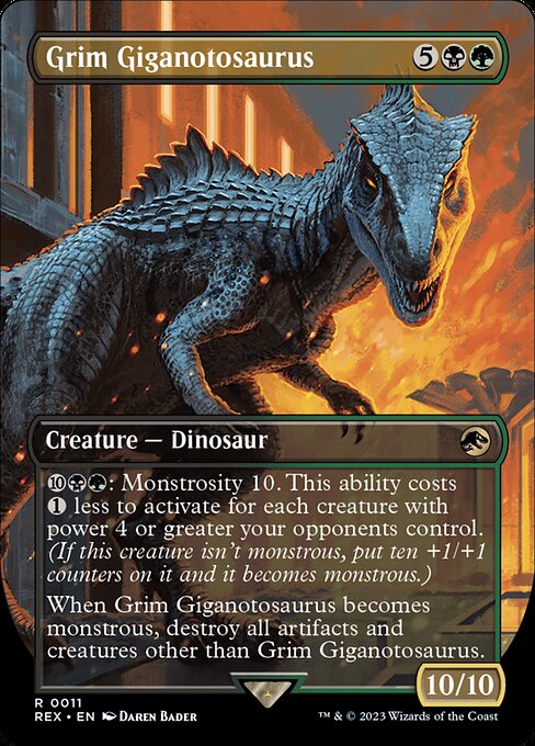 Grim Giganotosaurus (11) [Jurassic World Collection] [Borderless]