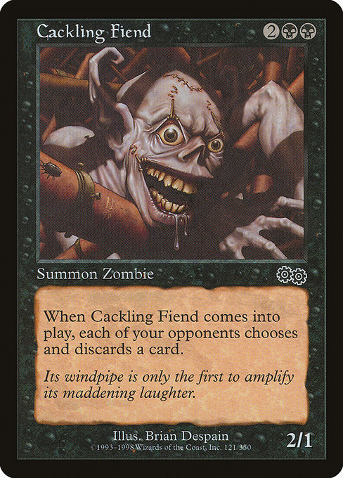 Cackling Fiend (121) [Urza's Saga]