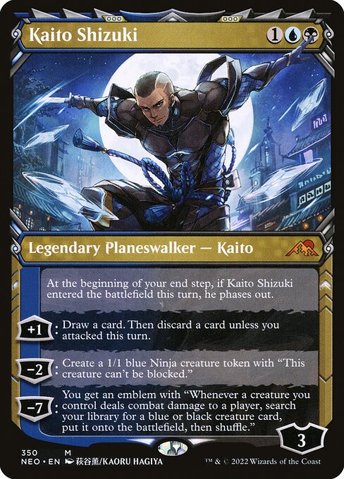 Kaito Shizuki (350) [Kamigawa: Neon Dynasty] [Showcase]