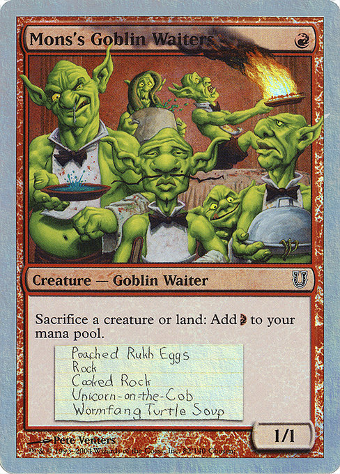 Mons's Goblin Waiters (82★) [Unhinged]