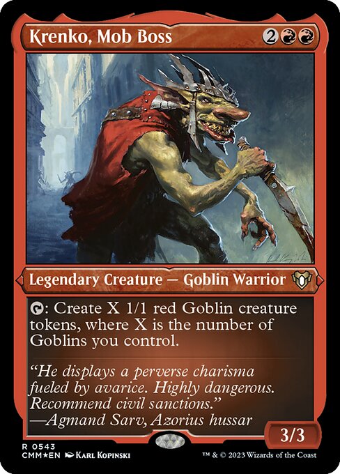 Krenko, Mob Boss (543) [Commander Masters]