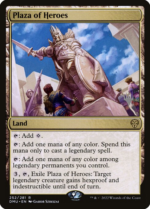 Plaza of Heroes (252p) [Dominaria United Promos]