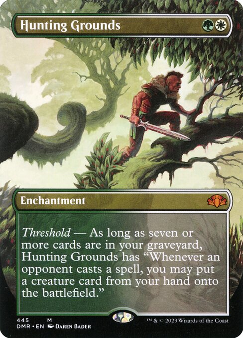 Hunting Grounds (445) [Dominaria Remastered] [Borderless]