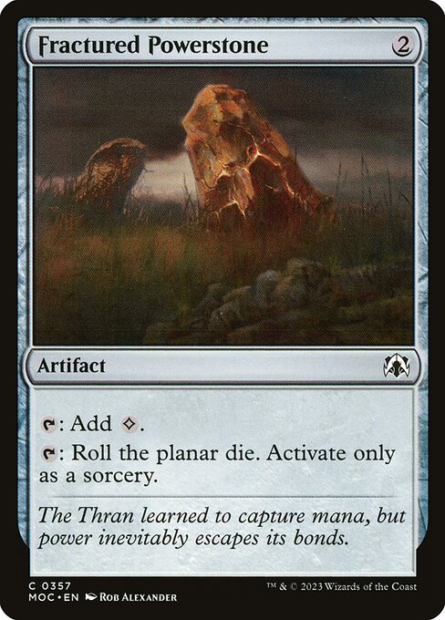 Fractured Powerstone (357) [March of the Machine Commander]