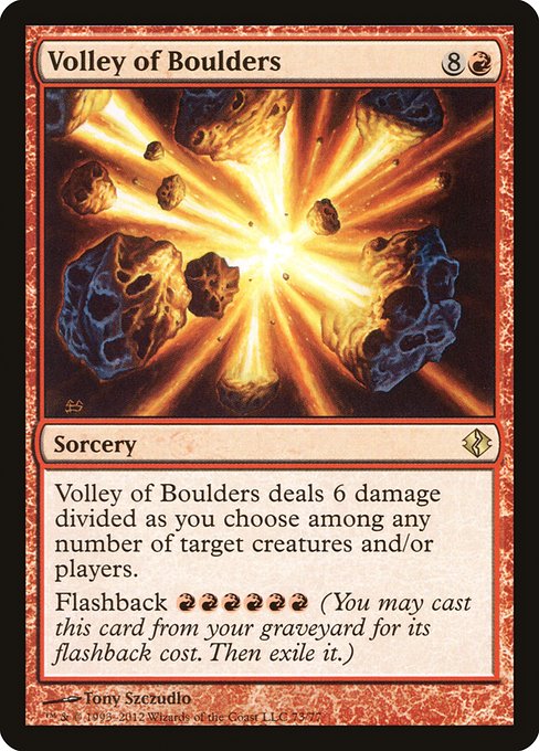 Volley of Boulders (73) [Duel Decks: Venser vs. Koth]