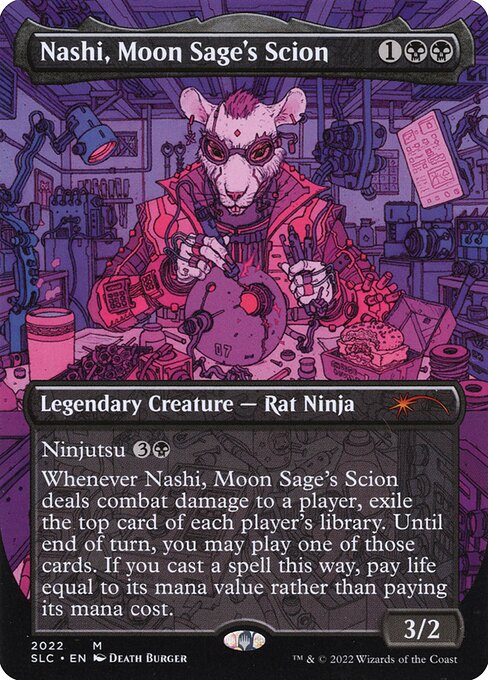 Nashi, Moon Sage's Scion (2022) [Secret Lair 30th Anniversary Countdown Kit] [Borderless]