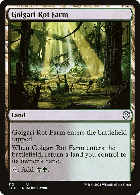 Golgari Rot Farm (112) [Kaldheim Commander]