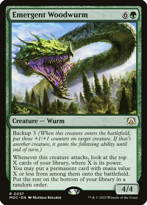 Emergent Woodwurm (37) [March of the Machine Commander]